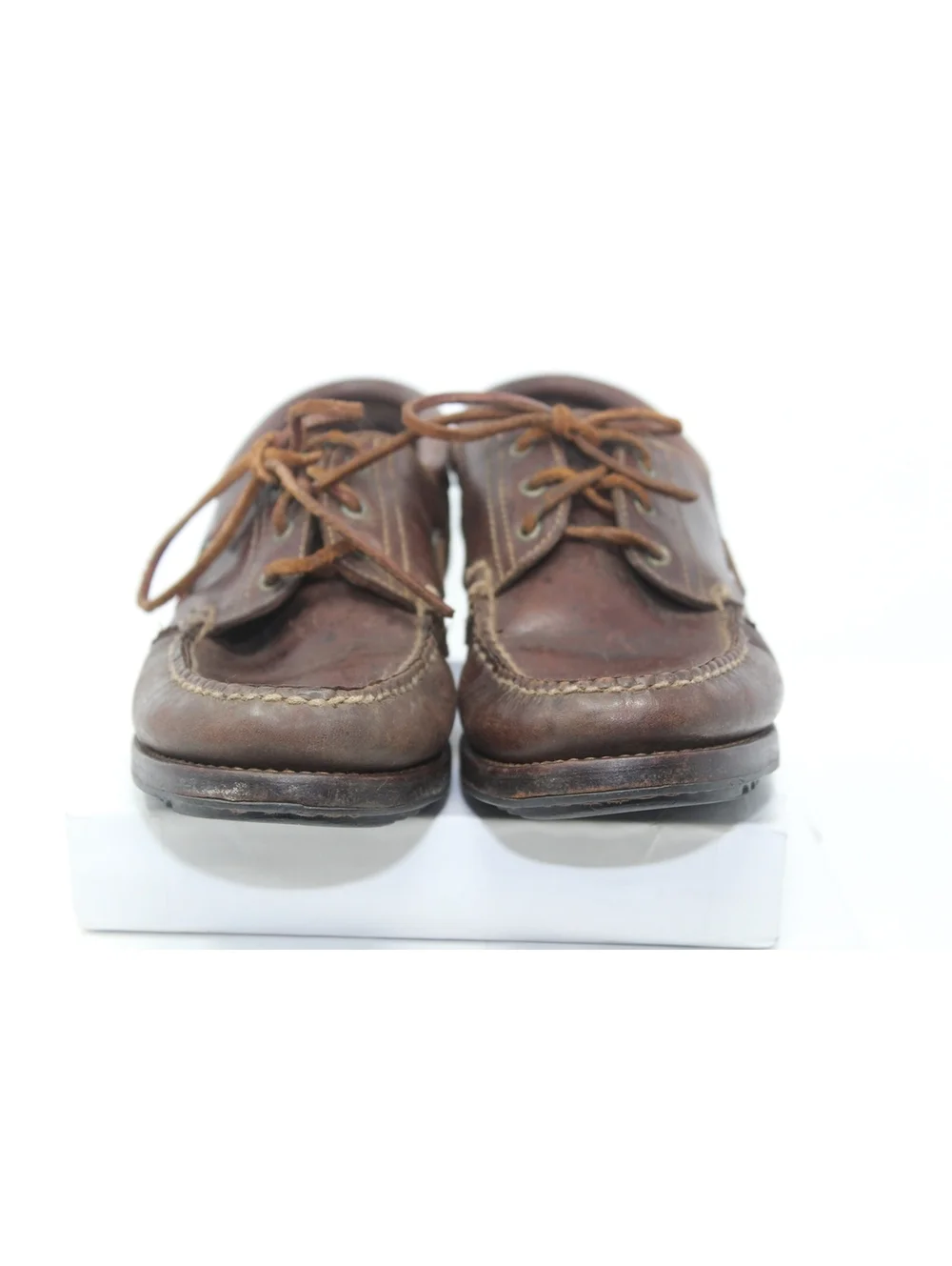 Cole Haan Country Brown Leather Moc Toe Oxford Dockside Shoes Mens Size 8.5 B